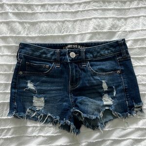 Express denim shorts